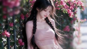 花篱下的邻家少女