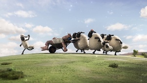 草原上跳舞的羊群