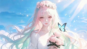 温柔捧花
