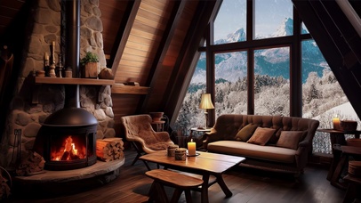 舒适小屋听雪