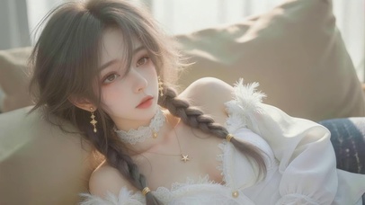清纯治愈女孩