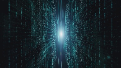 4K 高清  抽象数字粒子流