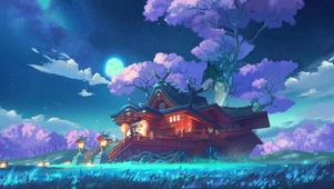 月光下神社