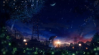 唯美星空雨夜