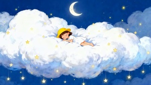 星空云朵女孩