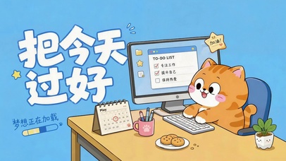 把今天过好 治愈打工人
