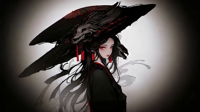 古风伞女