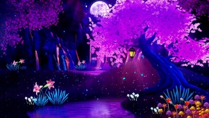 梦幻森林夜色