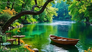 绿色河流