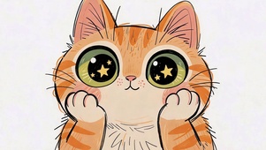 星星眼呆萌猫