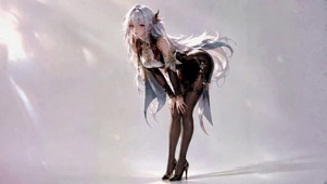 白发旗袍美少女
