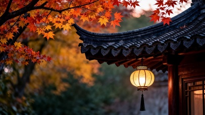古亭秋景