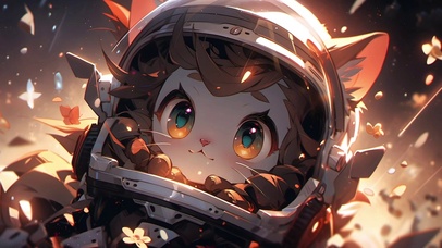 4K 宇航员猫女