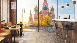 莫斯科城市咖啡厅
