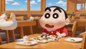 3D-蜡笔小新干饭