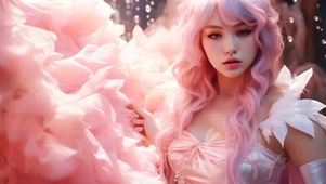 4K 粉红少女