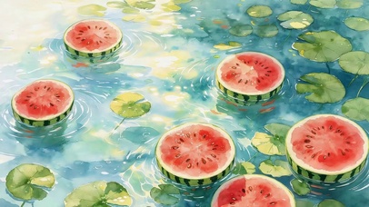 水面西瓜