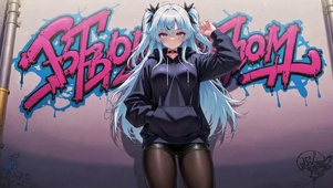 街头潮酷少女