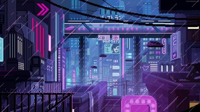  赛博朋克 像素世界