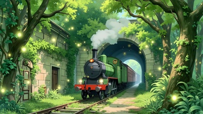 护眼丛林小火车