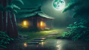 雨夜小屋