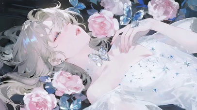 治愈玫瑰花女孩