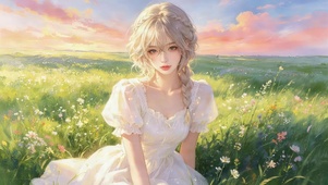 治愈草原女孩