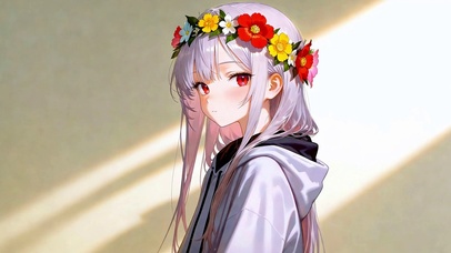花与少女