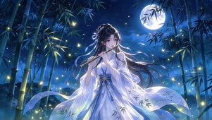 月下古风美人