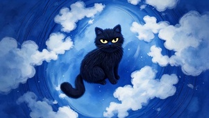 蓝色幻想黑猫
