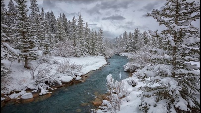 【消暑降温专题】极美的溪流雪景