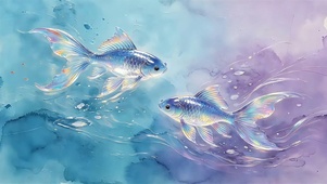 幻彩游鱼图
