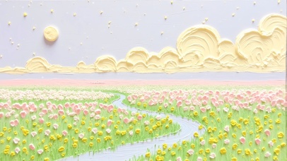 月与星河漫过花田