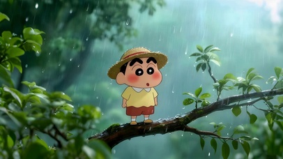 雨季枝头小新