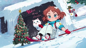 滑雪小萝莉