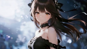 可爱长发女孩