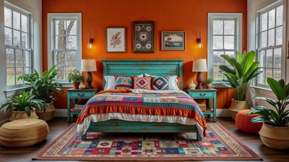 【雨景】波西米亚风情卧室