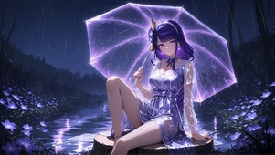 雨中女孩