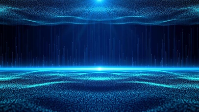科技蓝粒子