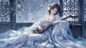 月夜琵琶少女