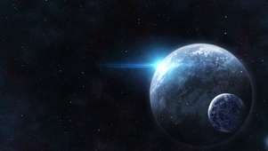 4K星空粒子穿梭宇宙