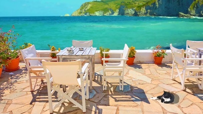 户外海滨咖啡馆