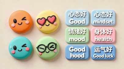 打工人文字心态好身体好运气好