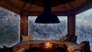 暴雪室内篝火温馨卧室