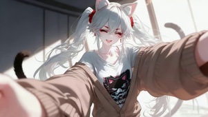可爱甜美女孩