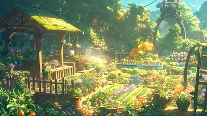 清新阳光小菜园