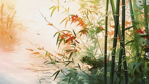 竹韵 ai插画