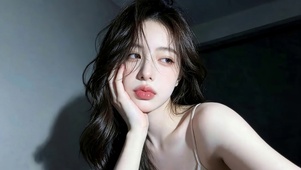 可爱俏皮女孩