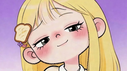 清纯元气金发少女