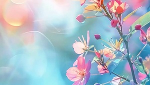 护眼花草树木带鱼屏